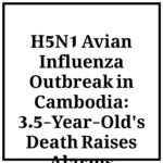 H5N1 Avian Influenza Outbreak in Cambodia: 3.5-Year-Old's Death Raises Alarms