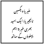 ملیریا ویکسین نائیجیریا: ایک امید بھری خبر 5 اہم پہلوؤں کے ساتھ